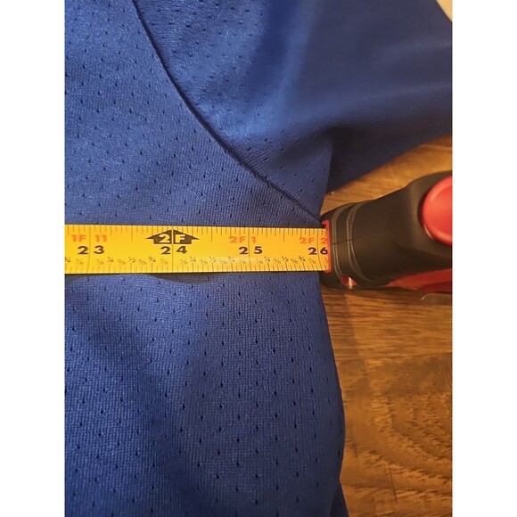 VTG 90s Majestic LA Dodgers Men’s 2XL Button Down Blue Jersey Gary Sheffield #10 - Picture 7 of 11